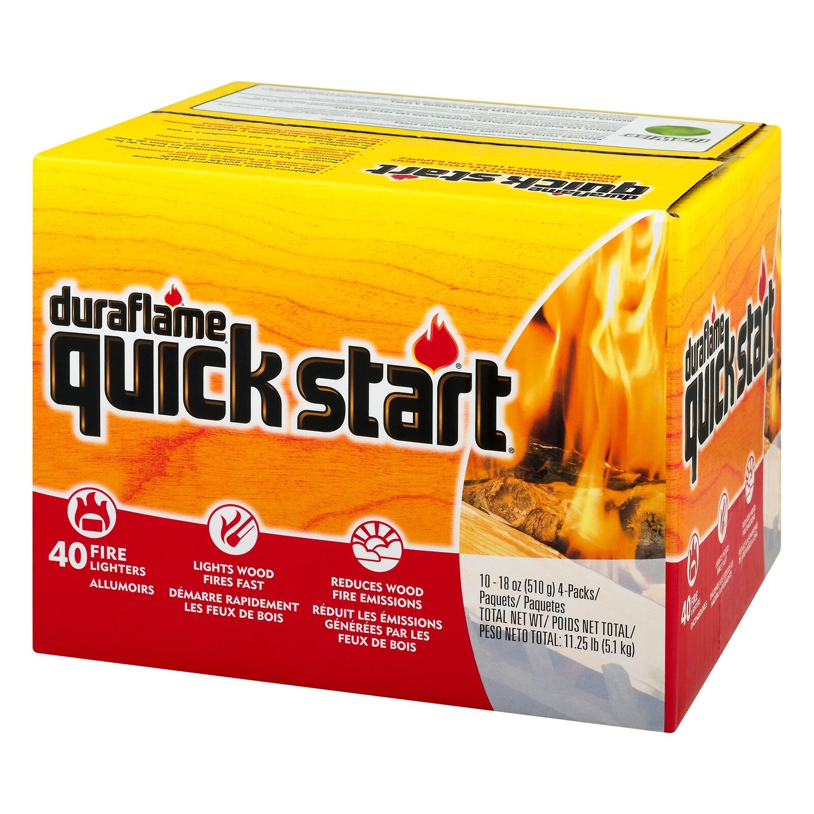 Duraflame Quick Start 1.125-Lb Firestarter (40-Pack) - Fresh Stock Dated January 2026