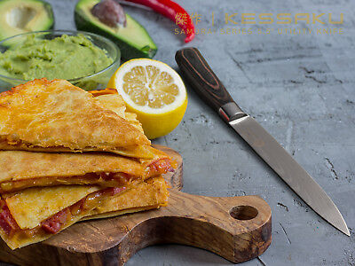 Kessaku 5.5-Inch Utility Knife - Samurai Series - High Carbon 7Cr17MoV Steel - Fresh Stock Dated January 2026