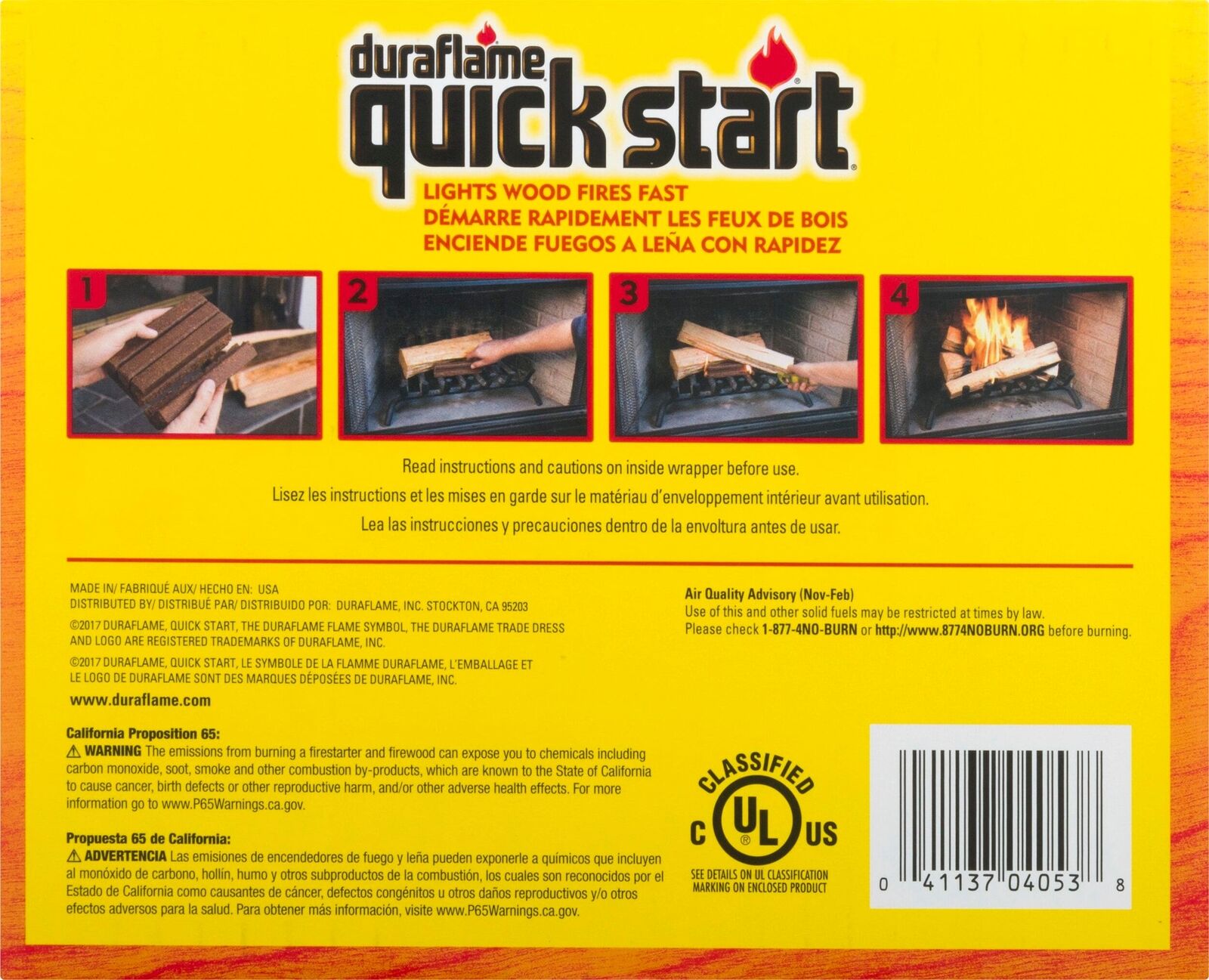 Duraflame Quick Start 1.125-Lb Firestarter (40-Pack) - Fresh Stock Dated January 2026
