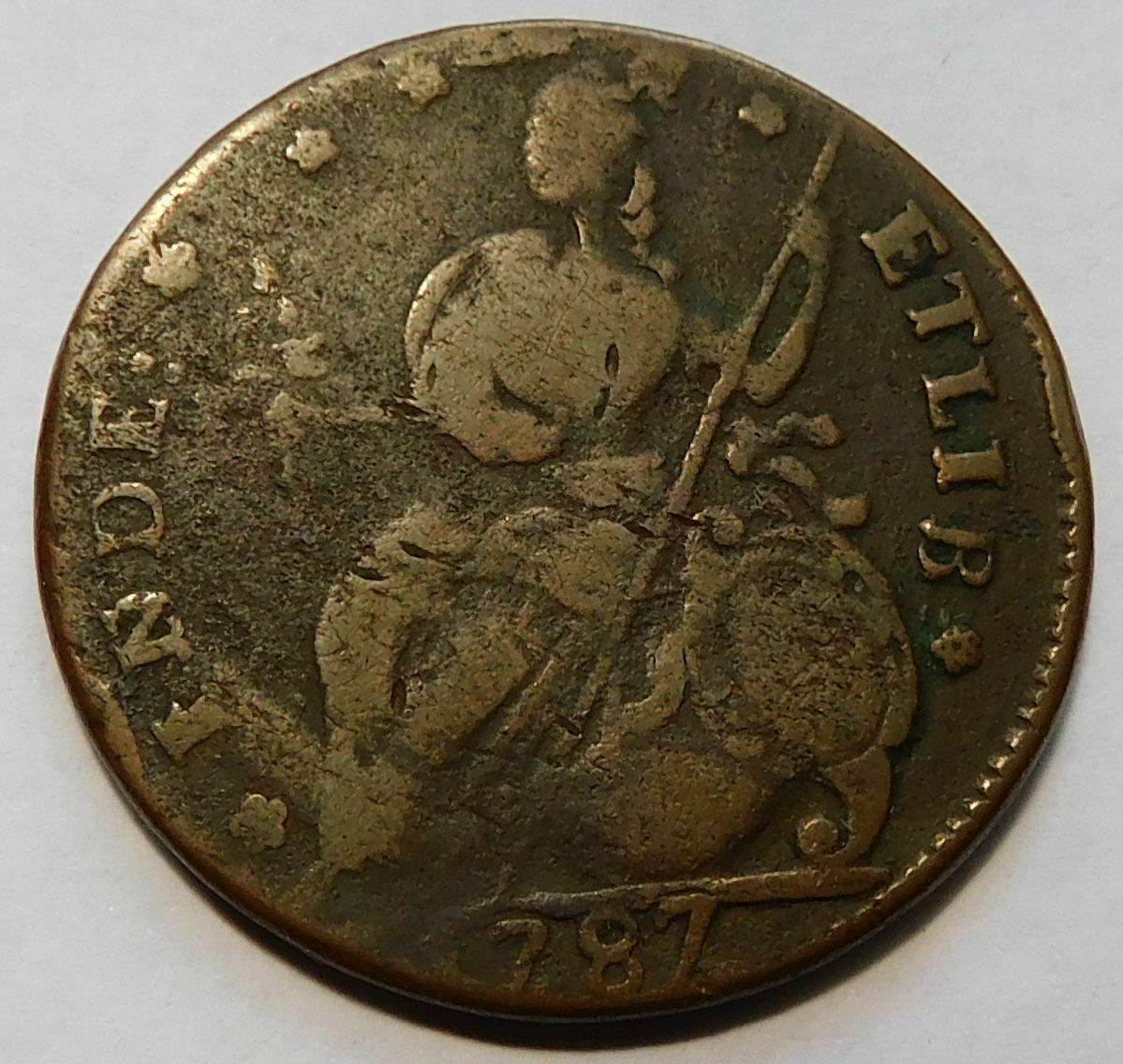 1787 Connecticut Cent - Fine, Colonial Copper Penny 1C - Fresh Stock Dated December 2025