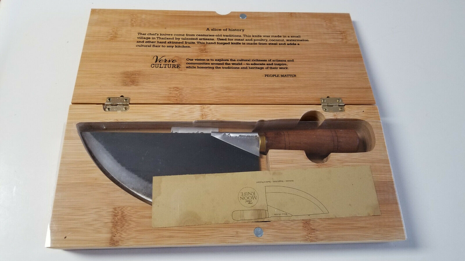 THAI MOON KNIFE VERVE CULTURE - Fresh Stock Dated January 2026