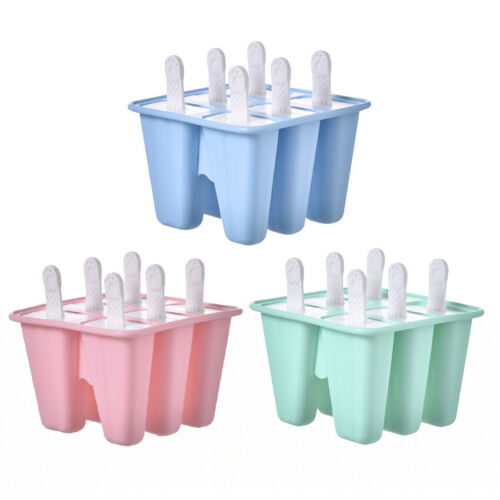 Silicone Ice Cream Mold Frozen Ice Lolly Maker Mould Tray DIY Juice Popsicle - Fresh Stock Dated February 2026