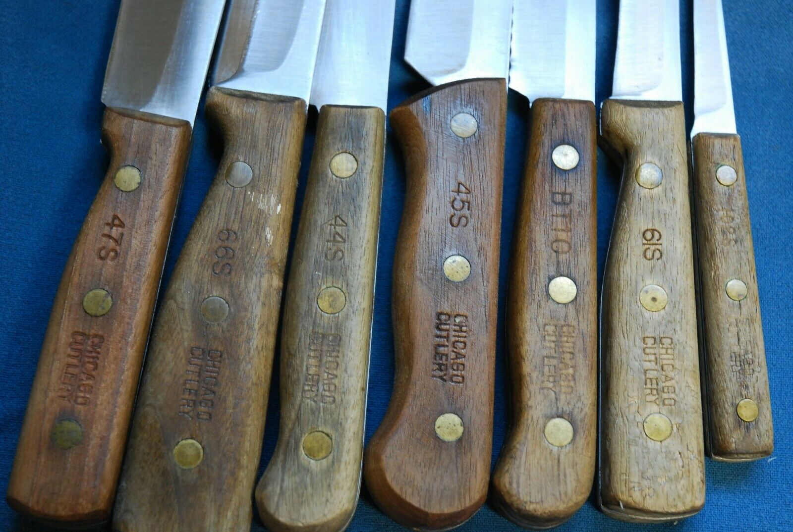 Vintage 15 pc Chicago Cutlery Knife Set 47S 66S 44S 45S BT10 61S 102S 103S Block - Fresh Stock Dated January 2026