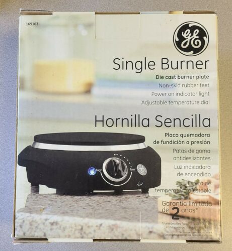 GE Single Burner Die Cast Burner Plate Adjustable Temperature Dial, 169163 New - Fresh Stock Dated February 2026