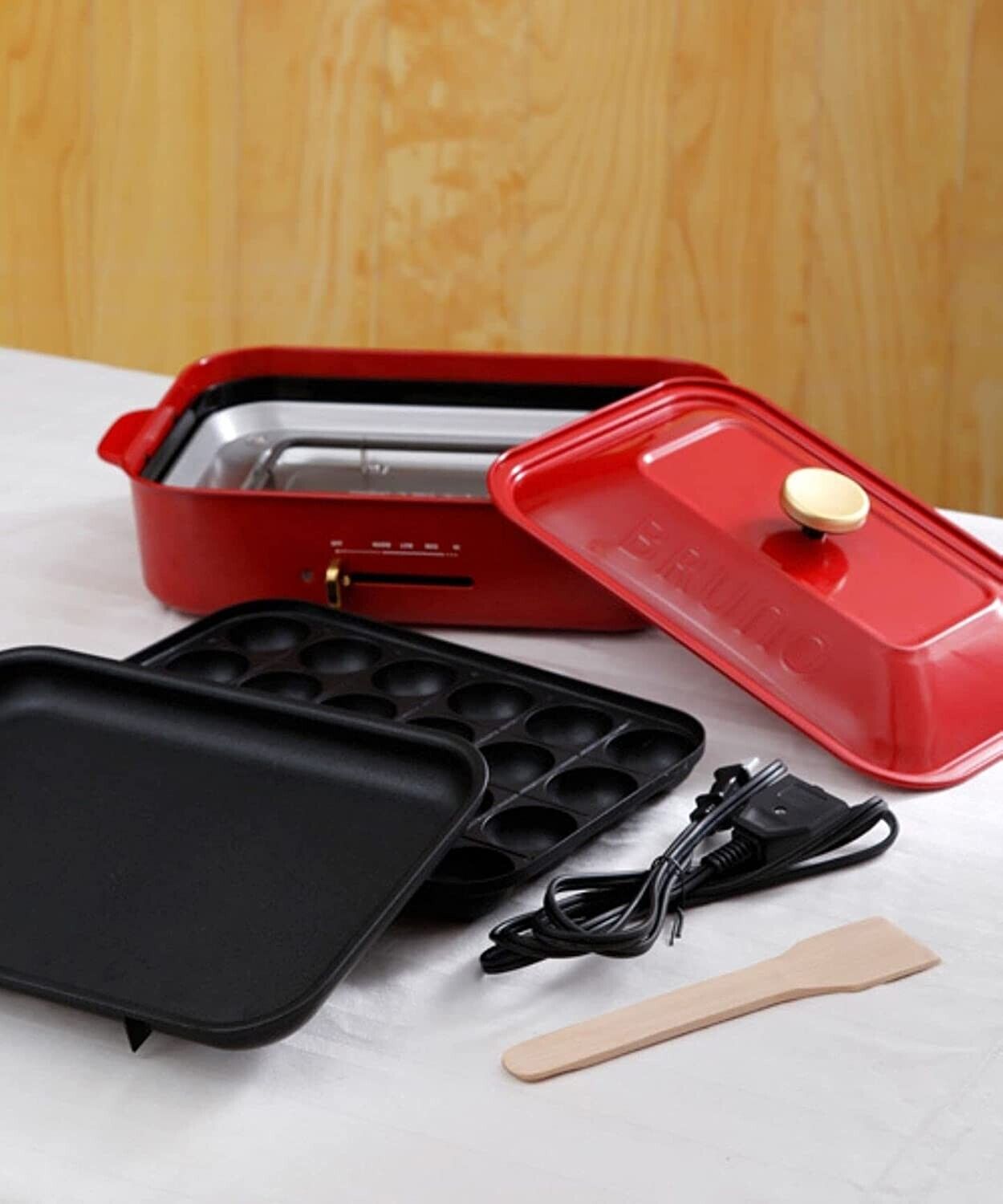 BRUNO Compact Hot Plate Pot Recipe Set White AC 100V 1200W 1700331 New Japan - Fresh Stock Dated February 2026