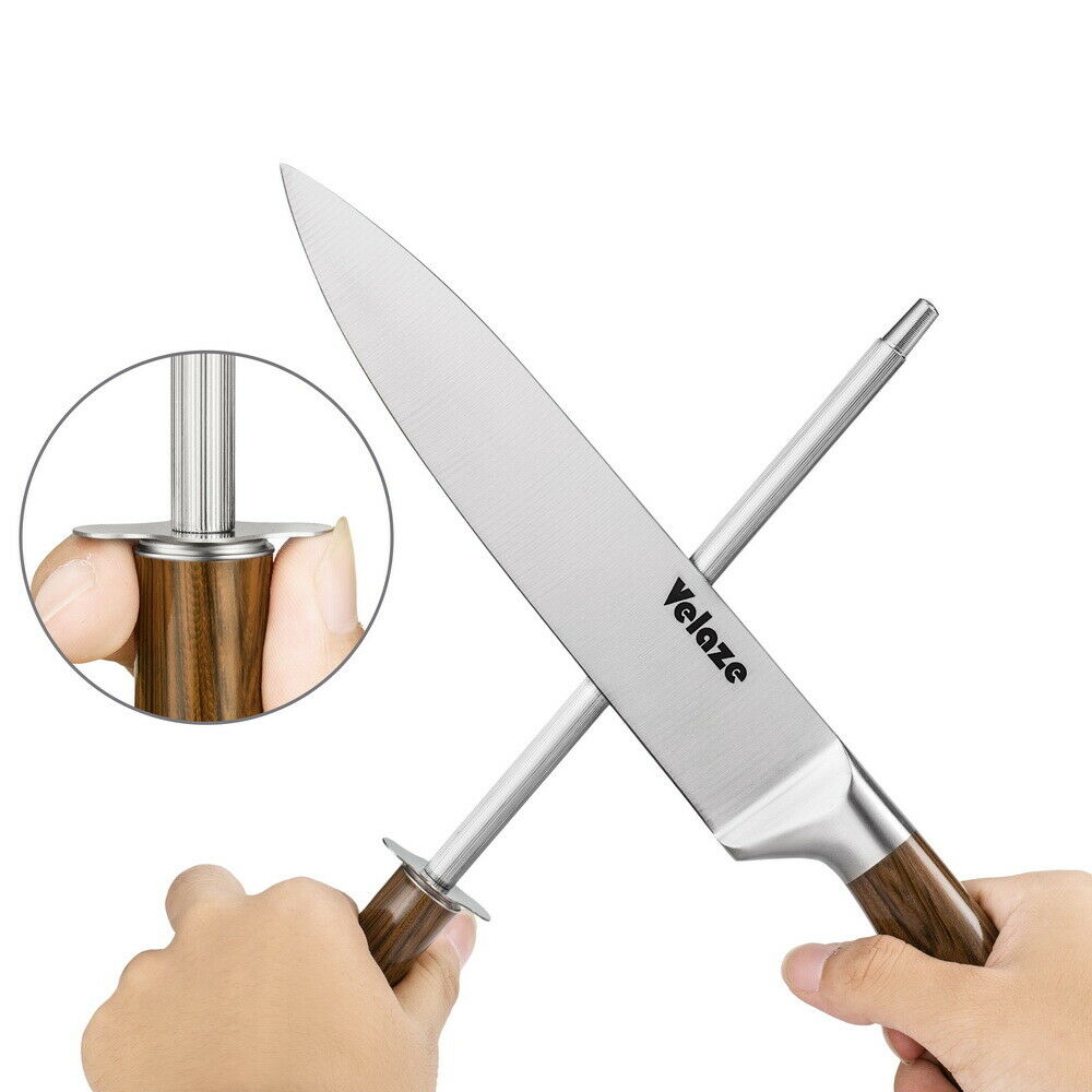 Velaze 8-Pieces Stainless Steel Knife Set Chef Cutlery Kitchen Knives Knife Set - Fresh Stock Dated February 2026