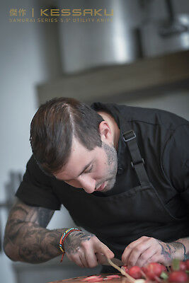 Kessaku 5.5-Inch Utility Knife - Samurai Series - High Carbon 7Cr17MoV Steel - Fresh Stock Dated January 2026