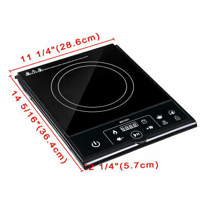 1800W Electric Single Induction Cooker Portable Burner Cooktop Digital Hot Plate - Fresh Stock Dated February 2026