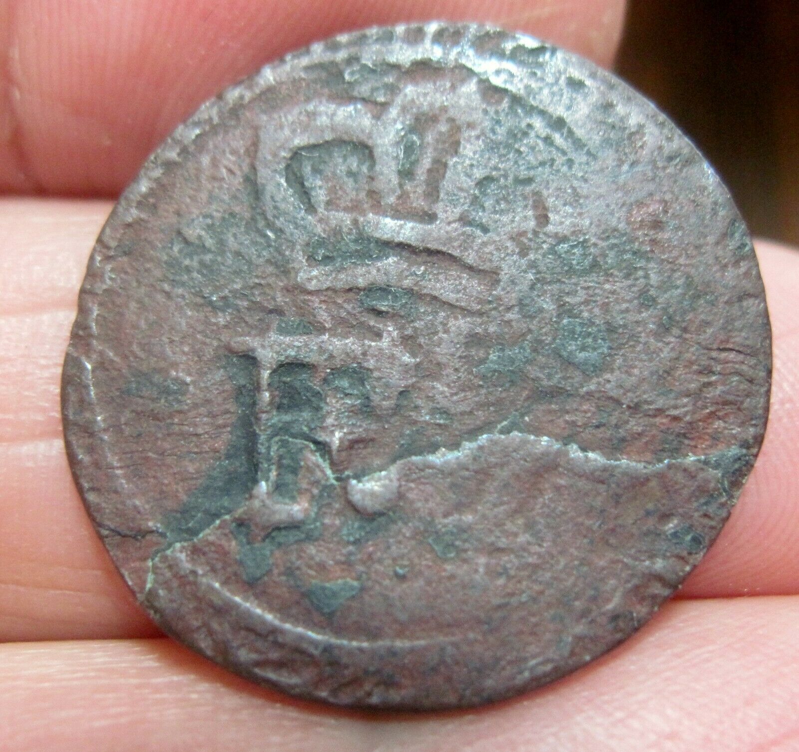 (1808-1822) DOMINICAN REPUBLIC (1/4 REAL) -COLONIAL COINAGE -- RARE-- - Fresh Stock Dated December 2025