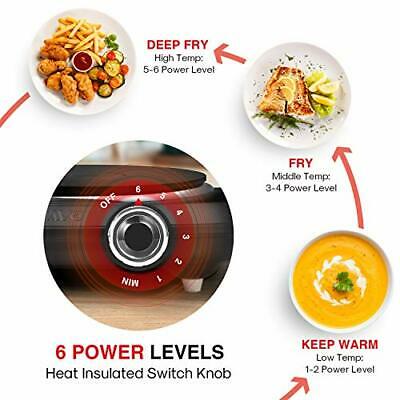 1500W Hot Plates for Cooking, Electric Single Burner with Handles, 6 Black - Fresh Stock Dated February 2026