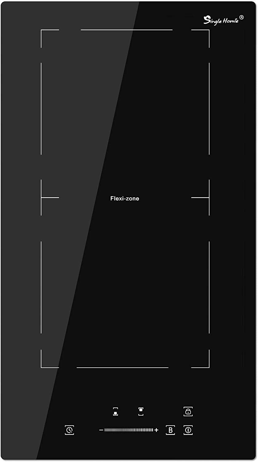 SINGLEHOMIE 12 Inch Double Induction Cooktop 2 Boost Burner, Built-in Electric - Fresh Stock Dated February 2026