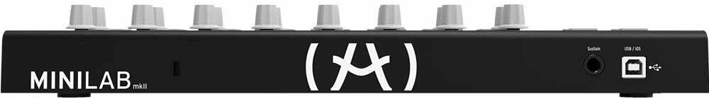 Arturia MiniLab MKII Inverted MIDI Slim Key Controller Keyboard Black -UC - Fresh Stock Dated December 2025