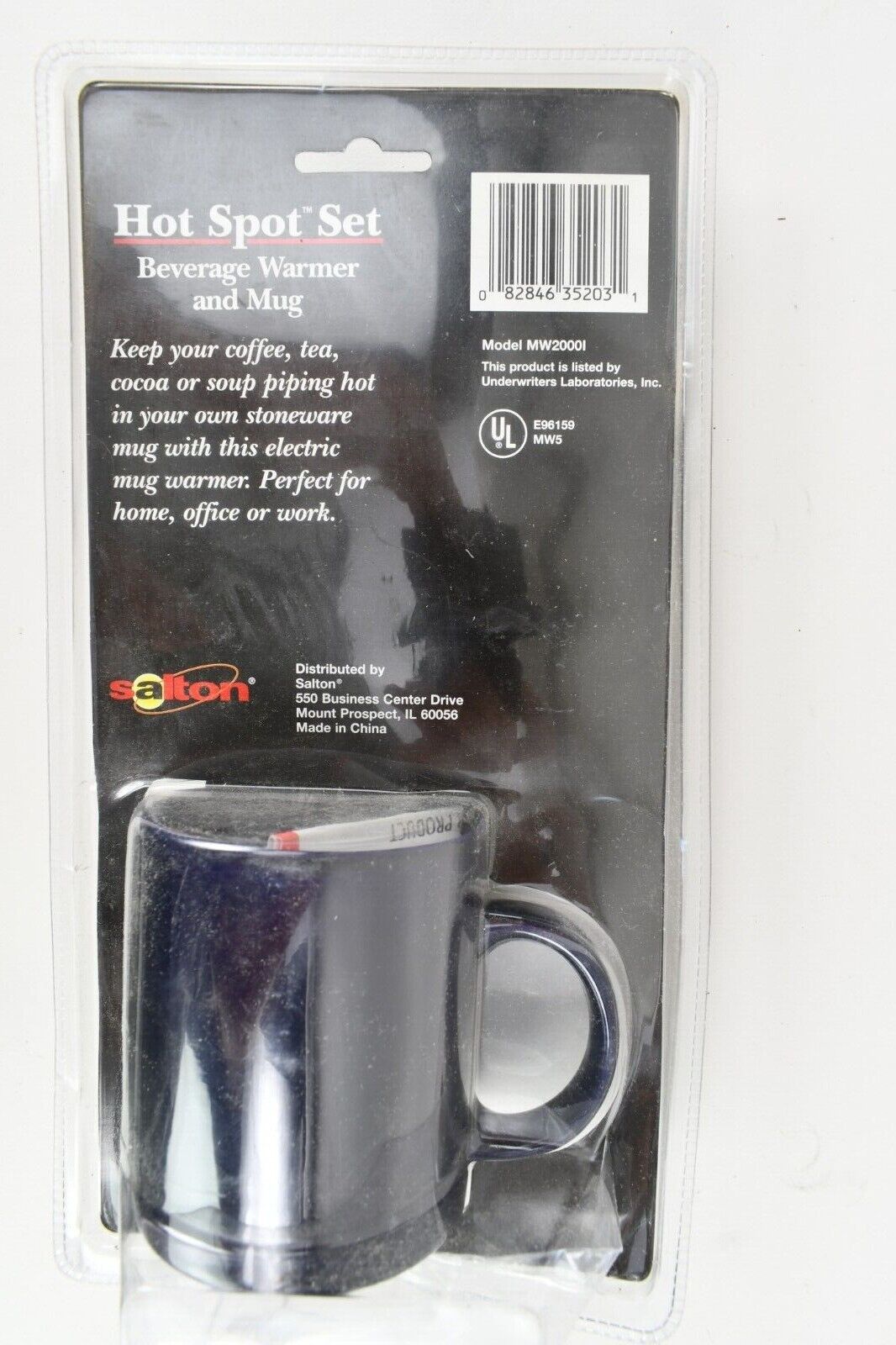 Salton Hot Spot Set Beverage Warmer and Mug Coffee Blue MW2000L - Fresh Stock Dated February 2026