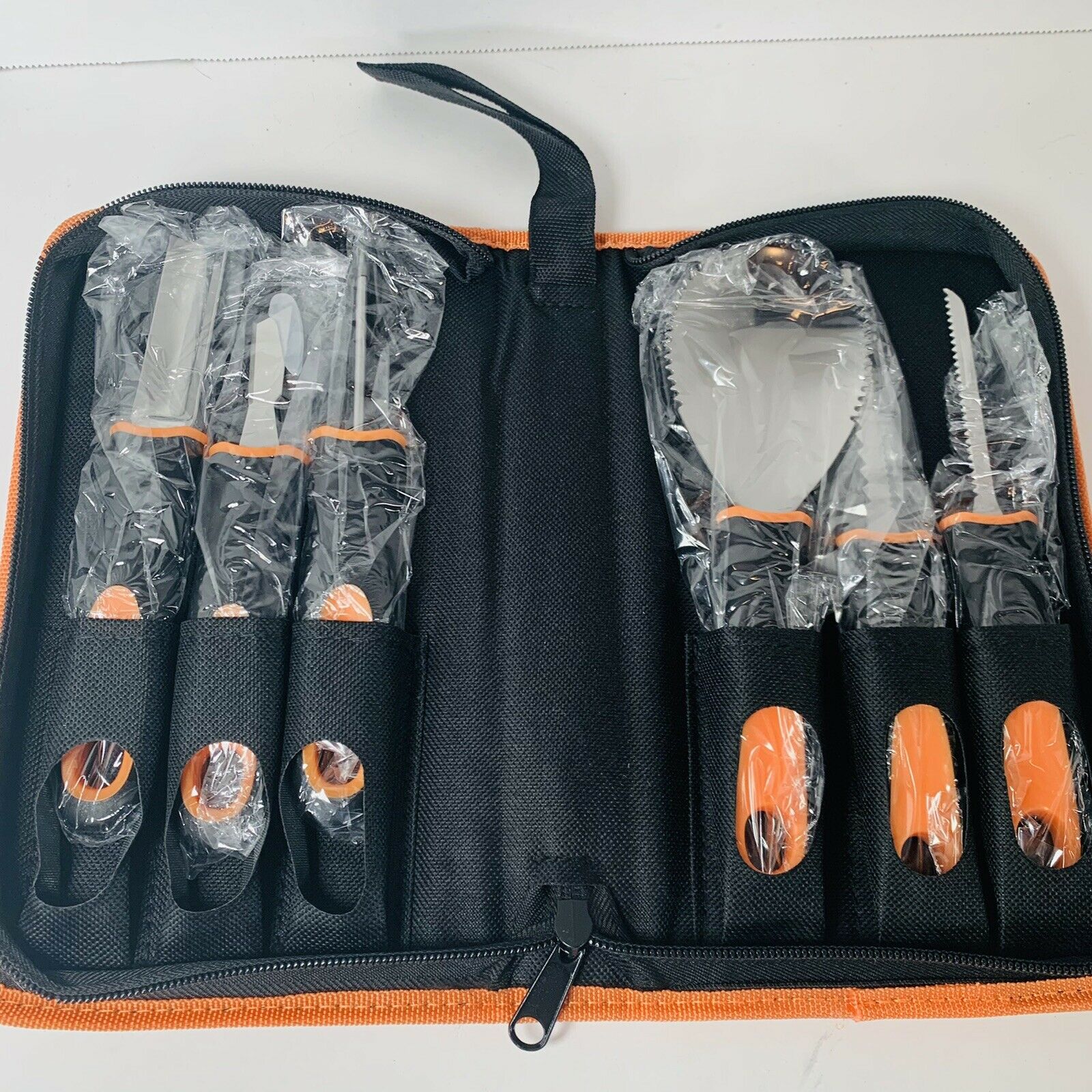 Professional Pumpkin Carving Kit Stainless Steel Tools with Carving Templates - Fresh Stock Dated February 2026