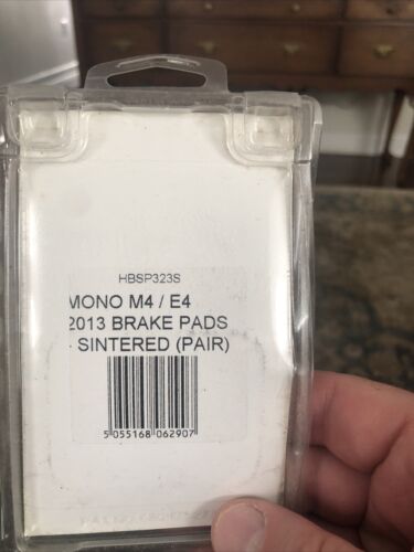 Two Pairs of Hope mono m4  / E4 2013 Brake Pads, Sintered (total of 4) - Fresh Stock Dated December 2025