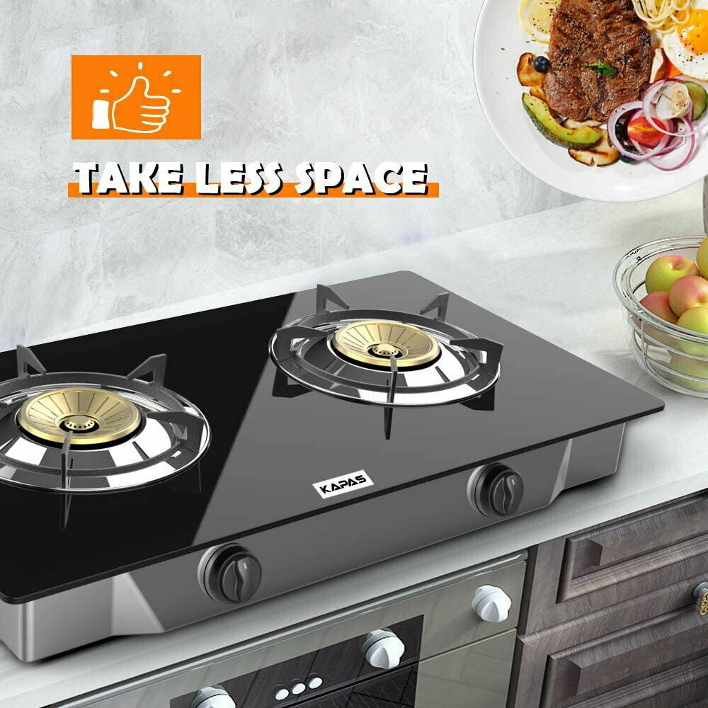Kapas Outdoor&Indoor Portable Propane Stove, Countertop Double Burners With Hose - Fresh Stock Dated February 2026