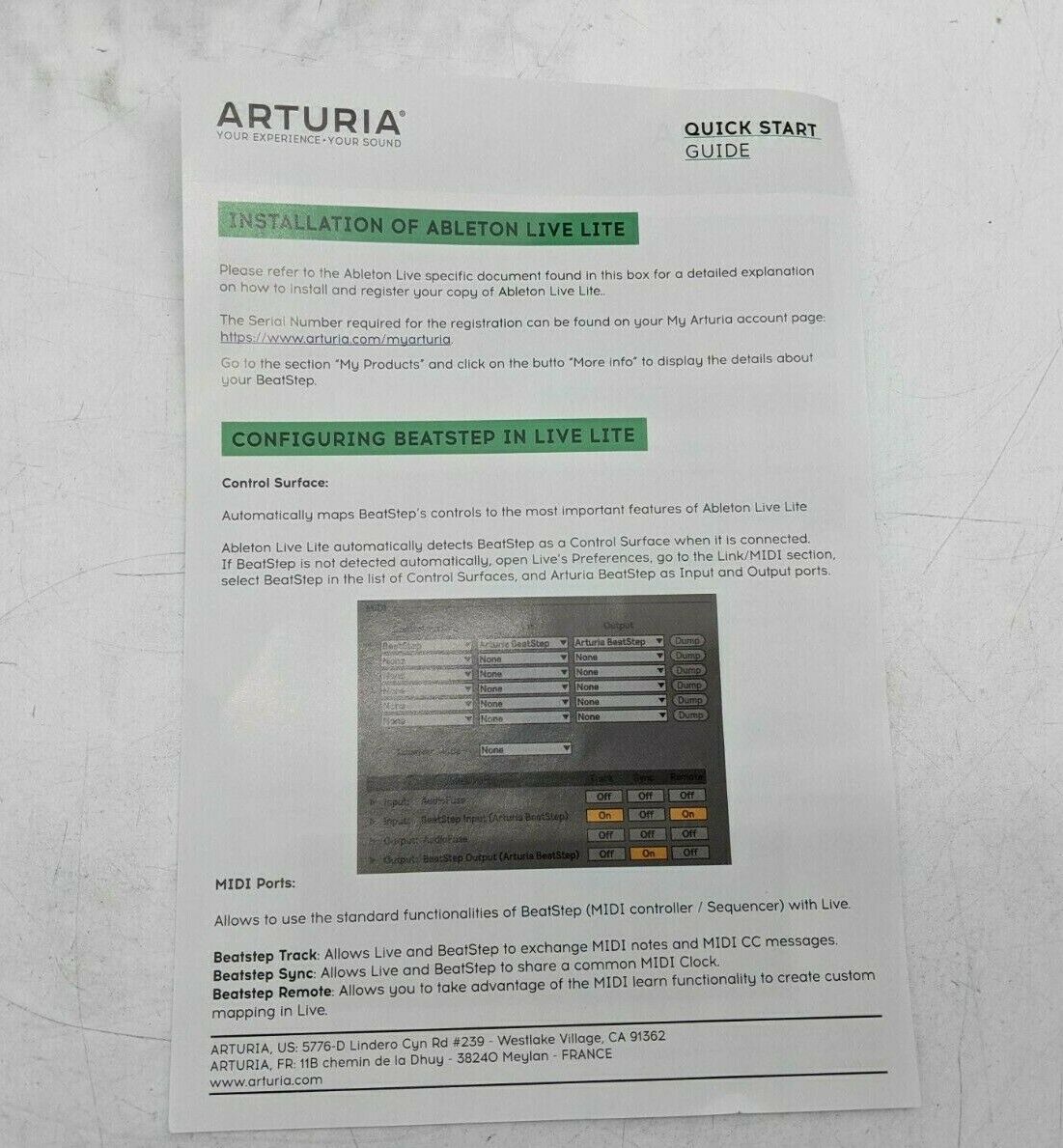 Arturia BeatStep Controller & Sequencer -SB3876 - Fresh Stock Dated December 2025