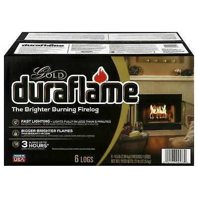 6 Pack Ultra Premium Firelogs Fire Pit Camping 4.5Lb 3 Hour Outdoor Burning New - Fresh Stock Dated December 2025