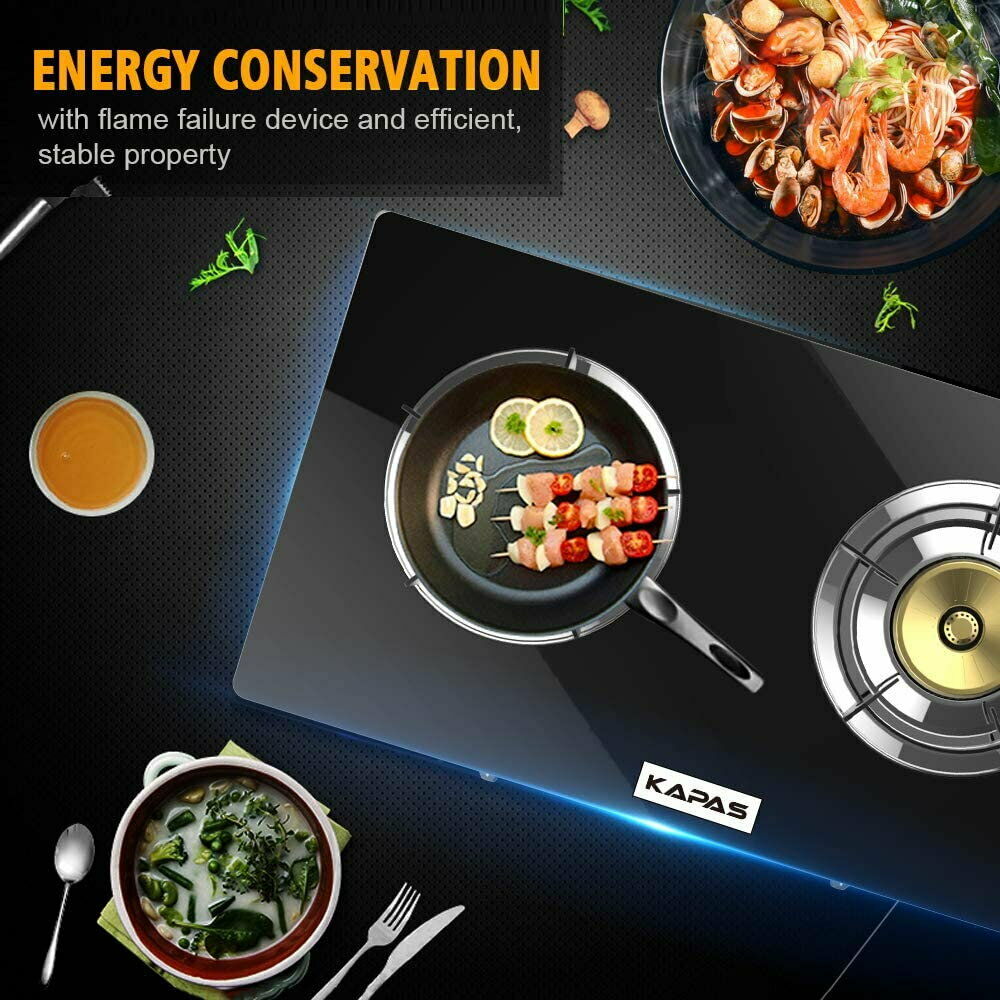 Kapas Outdoor&Indoor Portable Propane Stove, Countertop Double Burners With Hose - Fresh Stock Dated February 2026
