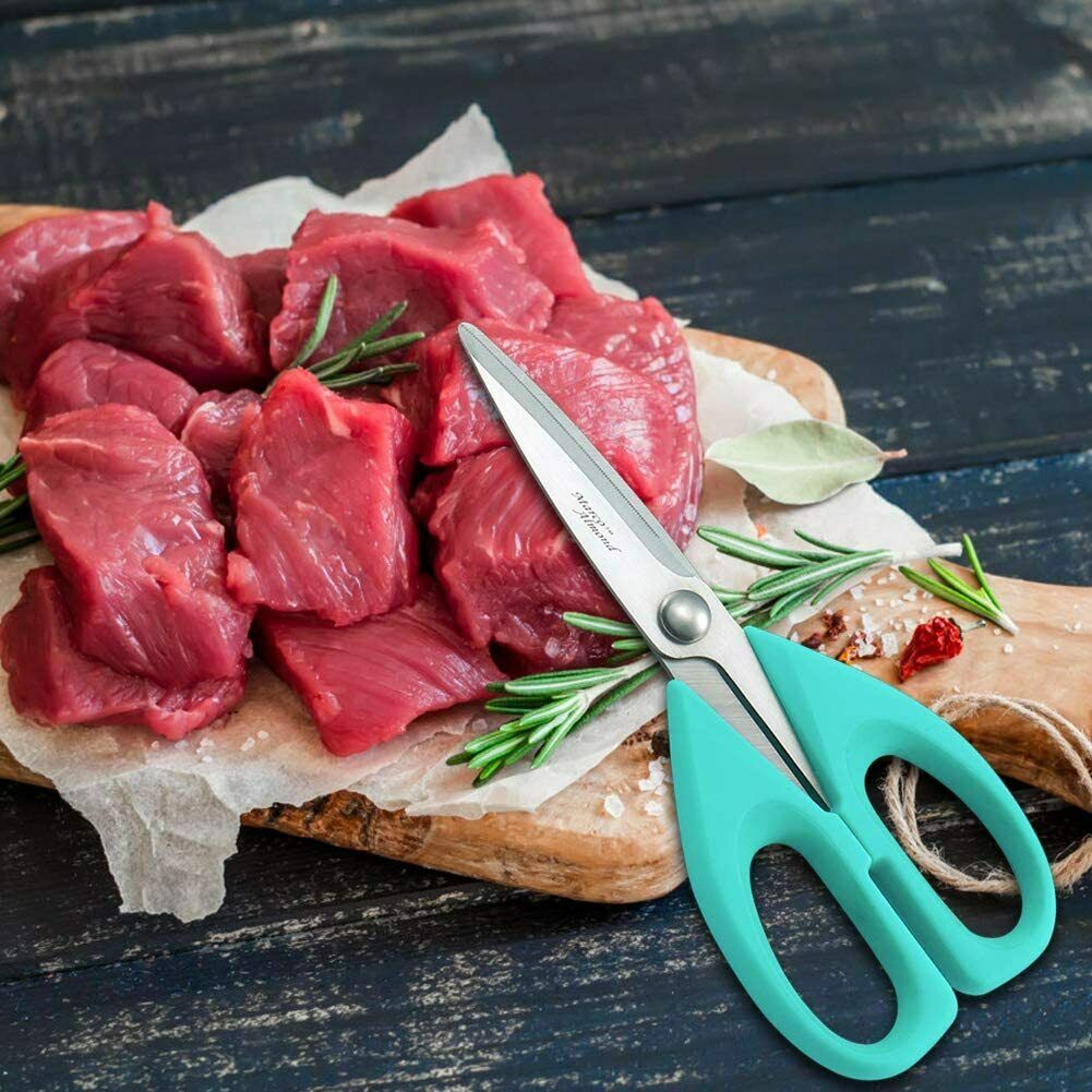 14PCS Stainless Steel Kitchen Knives Cutlery Set with Block Built-in Sharpener - Fresh Stock Dated January 2026