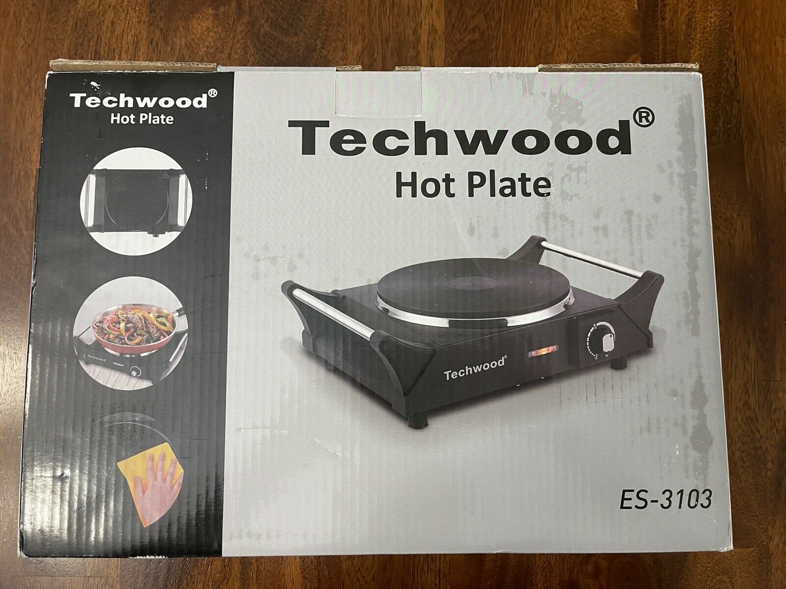 Techwood Hot Plate Portable Electric Stove 1500W Countertop Single Burner - Fresh Stock Dated February 2026