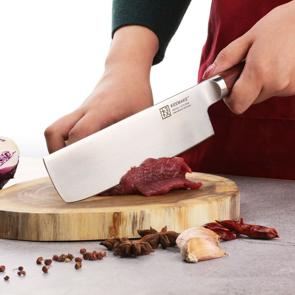 7'' Nakiri Knife Kitchen Chef's Knife German stainless Steel Meat  Slicing Tool - Fresh Stock Dated January 2026