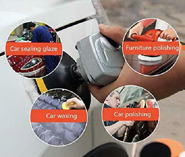 Pulidora de autos para brillar carro mini de 3 inches adaptador pa taladro 8pcs - Fresh Stock Dated February 2026