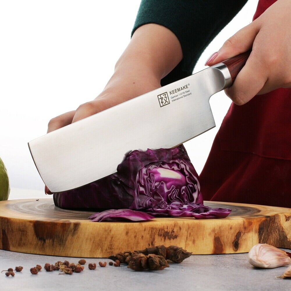 7'' Nakiri Knife Kitchen Chef's Knife German stainless Steel Meat  Slicing Tool - Fresh Stock Dated January 2026