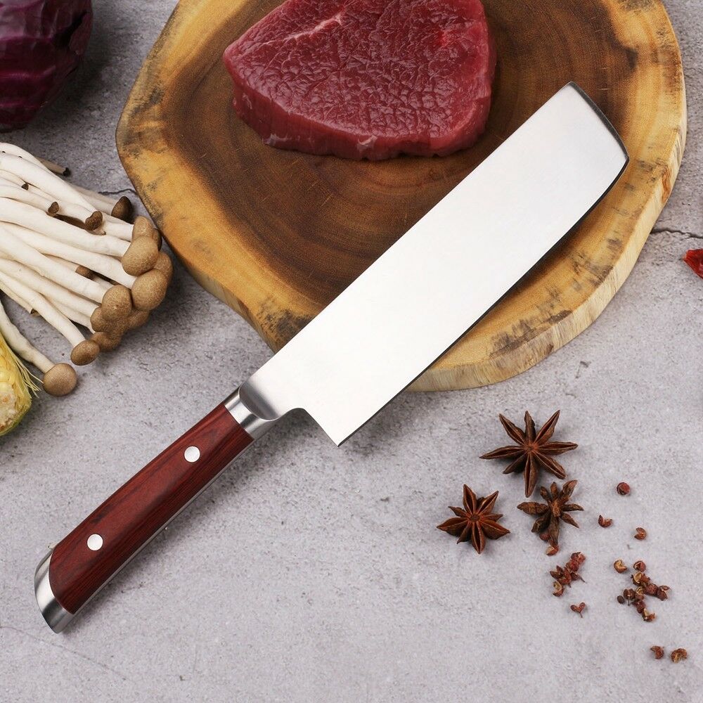 7'' Nakiri Knife Kitchen Chef's Knife German stainless Steel Meat  Slicing Tool - Fresh Stock Dated January 2026