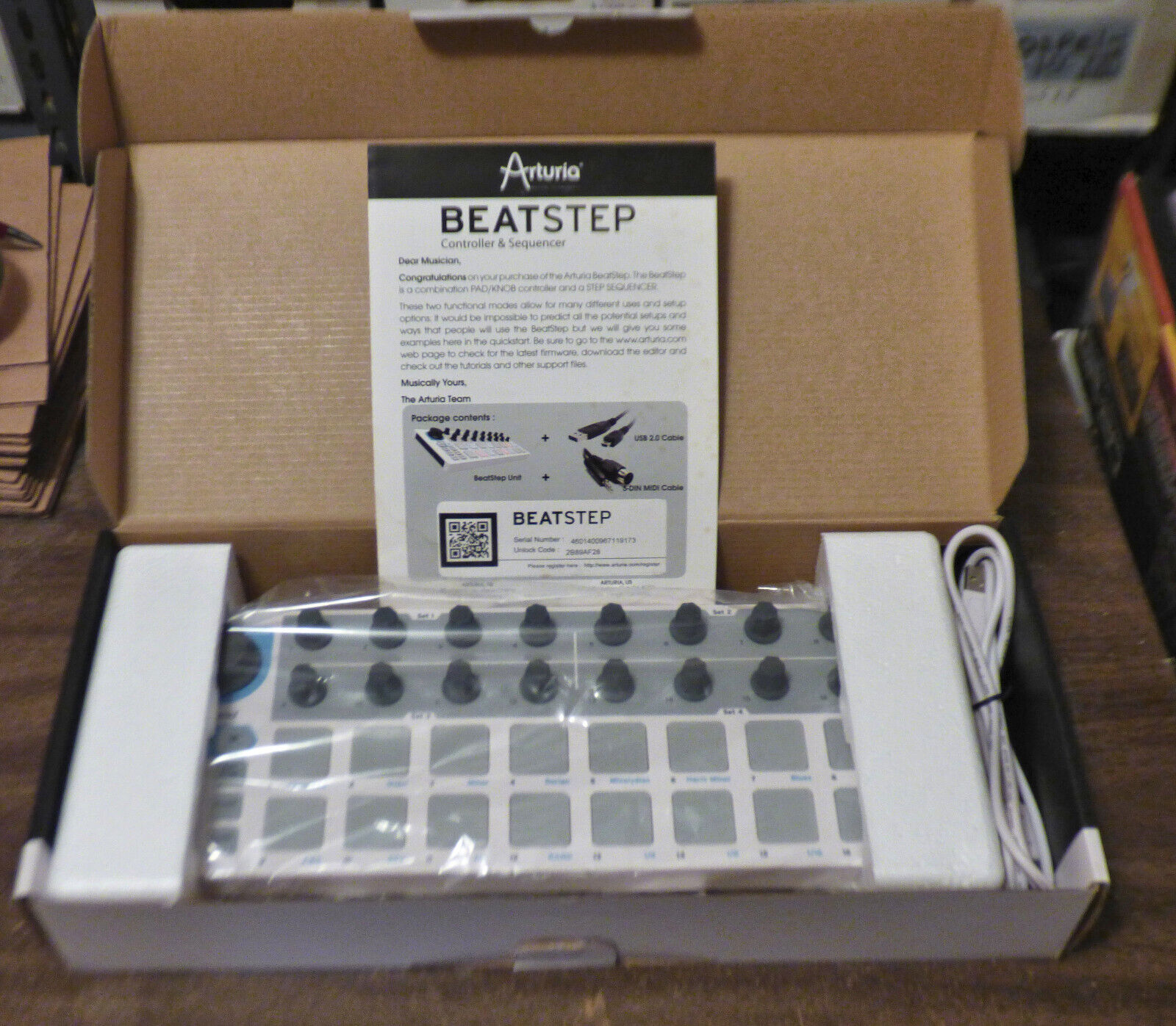 Arturia BEATSTEP Controller & Sequencer - White Edition - Fresh Stock Dated December 2025