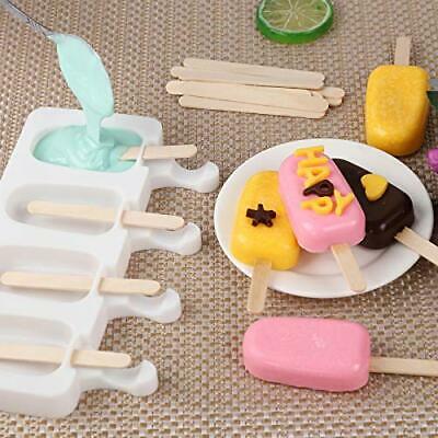 2 Pieces of Popsicle Molds, Homemade Oval Silicone Popsicle Cake Molds, Letter - Fresh Stock Dated February 2026