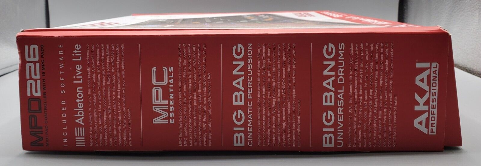 AKAI MPD 226 MINI PAD CONTROLLER WITH 16 MPC PADS . ABLETON LIVE LITE *Works* - Fresh Stock Dated December 2025