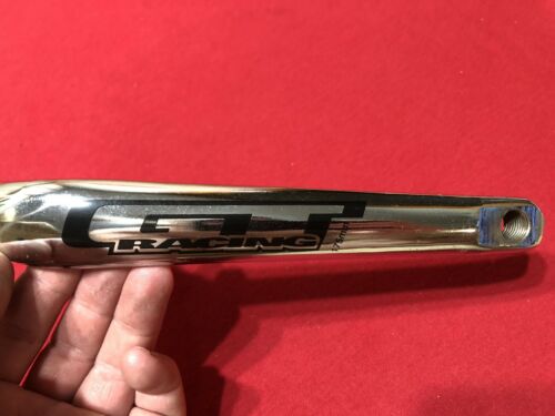 NOS GT 175mm CHROME CRANKS OLD SCHOOL BMX - Fresh Stock Dated December 2025