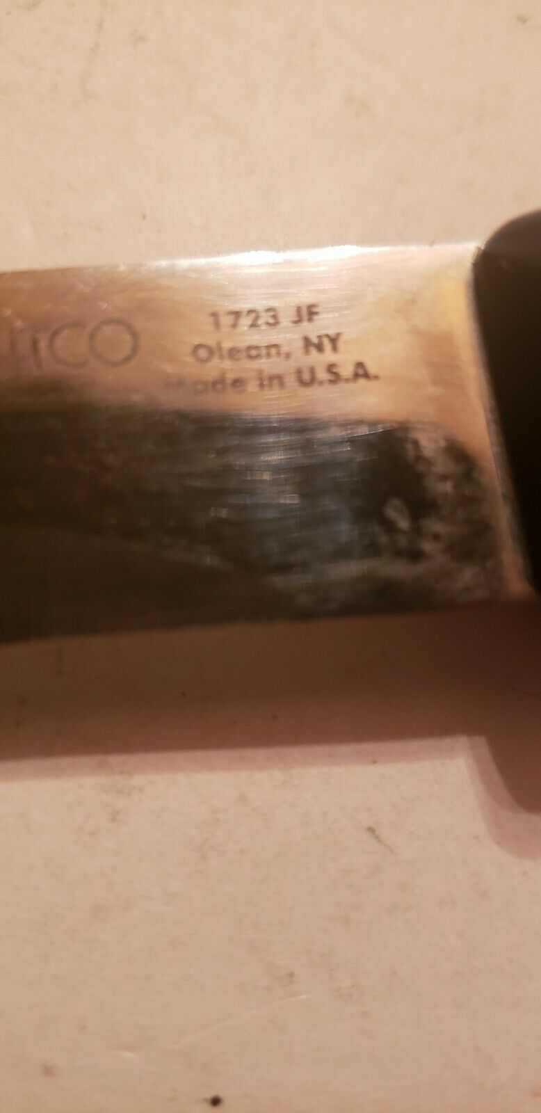 Vintage CUTCO Carving Knife #1723 Serrated Blade Edge Dark Brown - Fresh Stock Dated February 2026