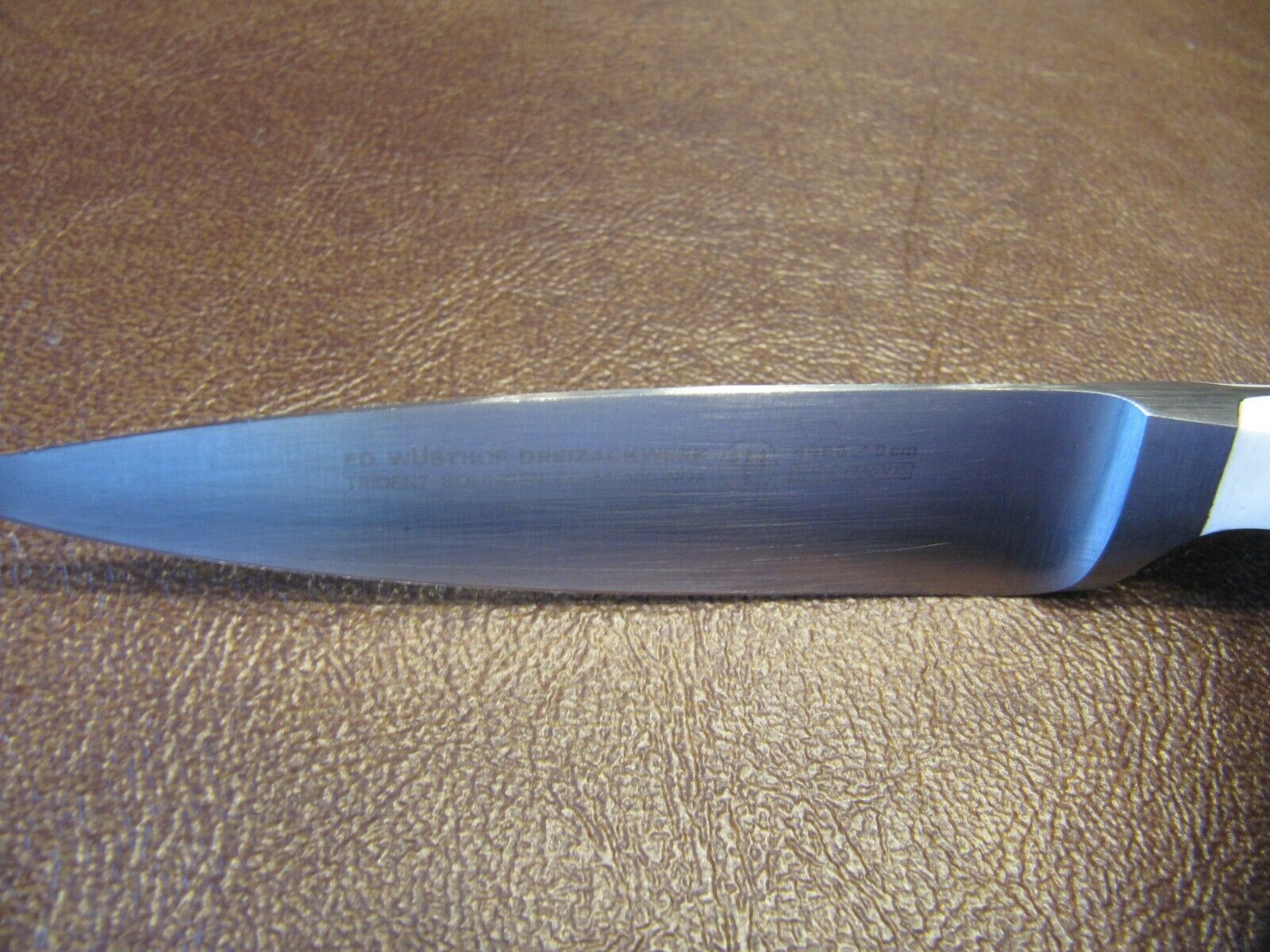 Ed Wusthof Dreizackwerk White Paring Knife Germany #4066 Full Tang Solingen - Fresh Stock Dated January 2026