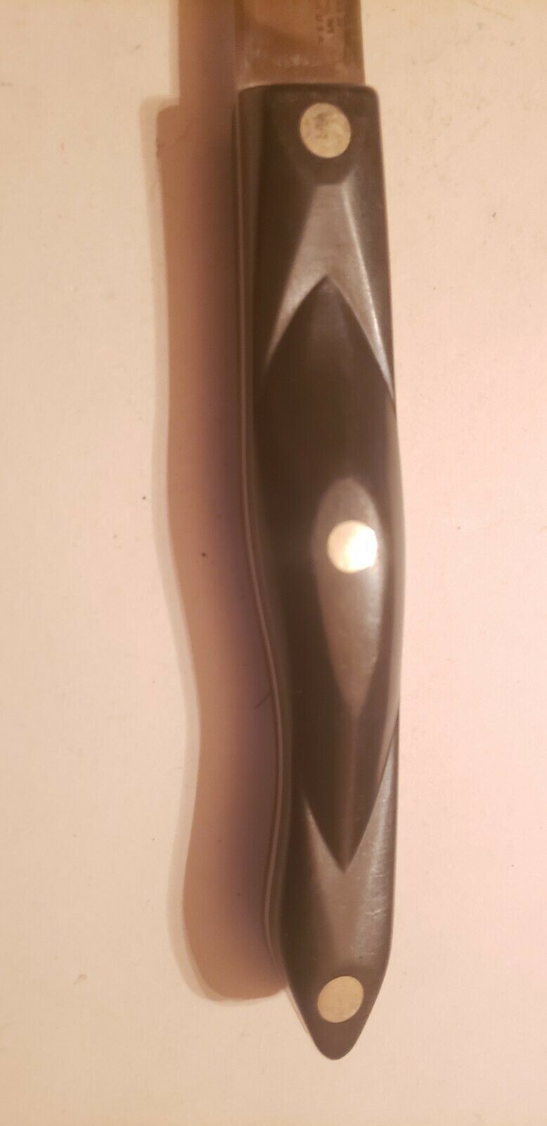 Vintage CUTCO Carving Knife #1723 Serrated Blade Edge Dark Brown - Fresh Stock Dated February 2026