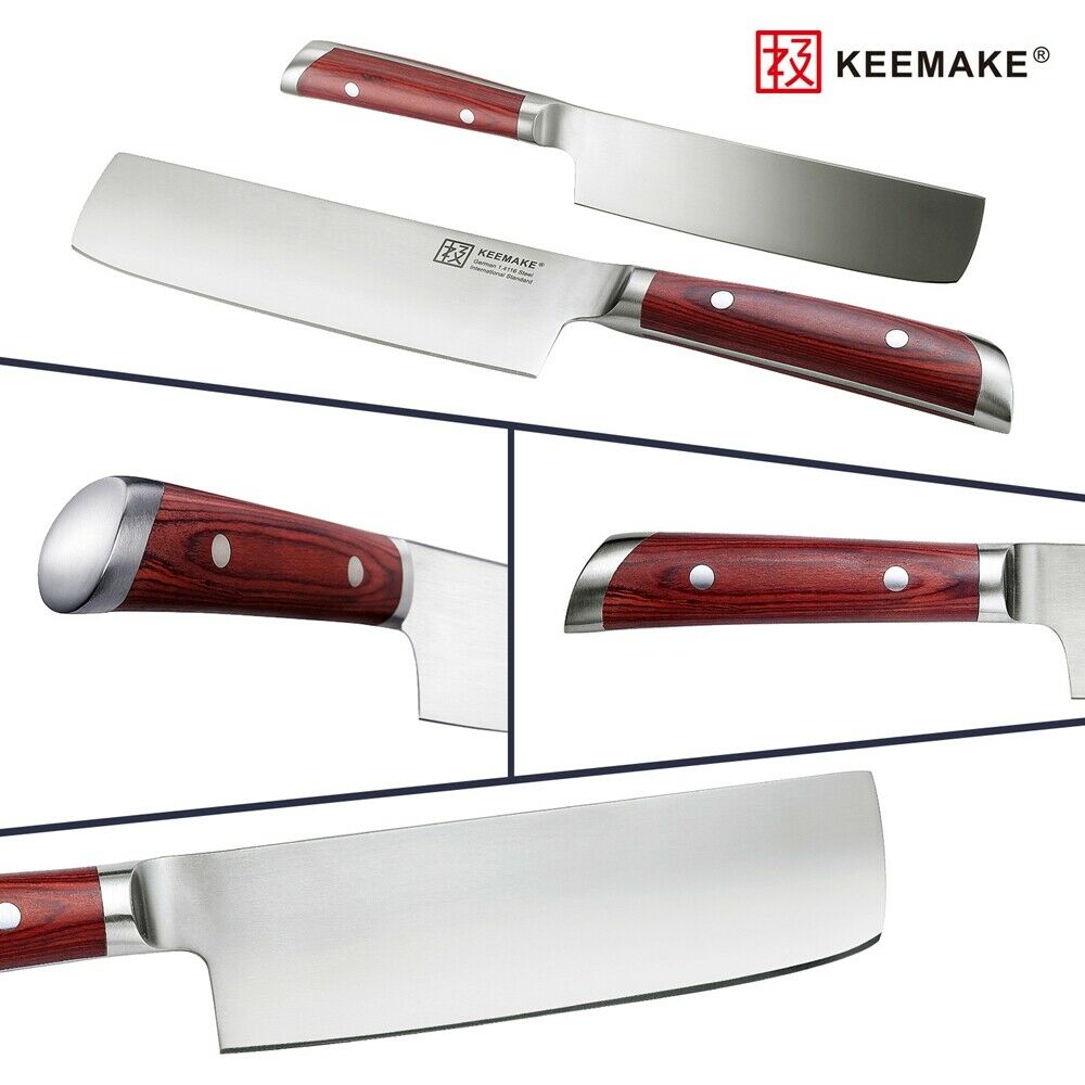 7'' Nakiri Knife Kitchen Chef's Knife German stainless Steel Meat  Slicing Tool - Fresh Stock Dated January 2026
