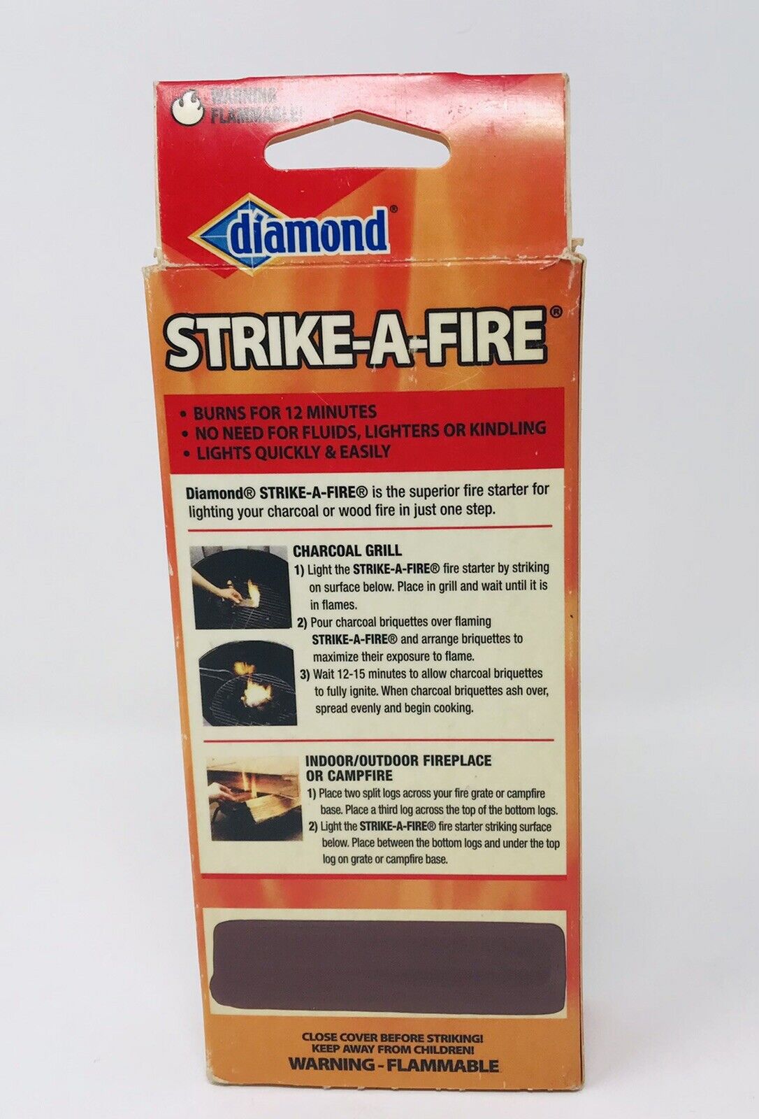 New Diamond Strike-a-Fire Fire Starter that Strikes Like a Match - Fresh Stock Dated January 2026