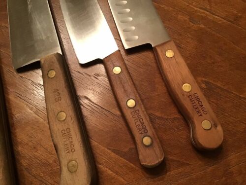 Lot 15 Vtg Chicago Cutlery Knives 100S 107S 62S 61S 65S 78S C42 42S Santoku Chef - Fresh Stock Dated January 2026