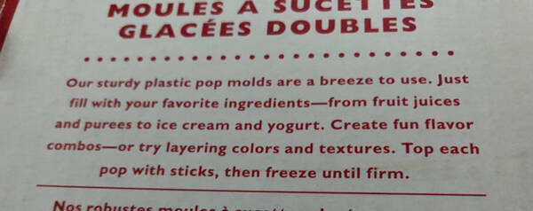 Williams Sonoma Double Pop Popsicle Molds NEW Makes 6 Twin Pops - Fresh Stock Dated February 2026