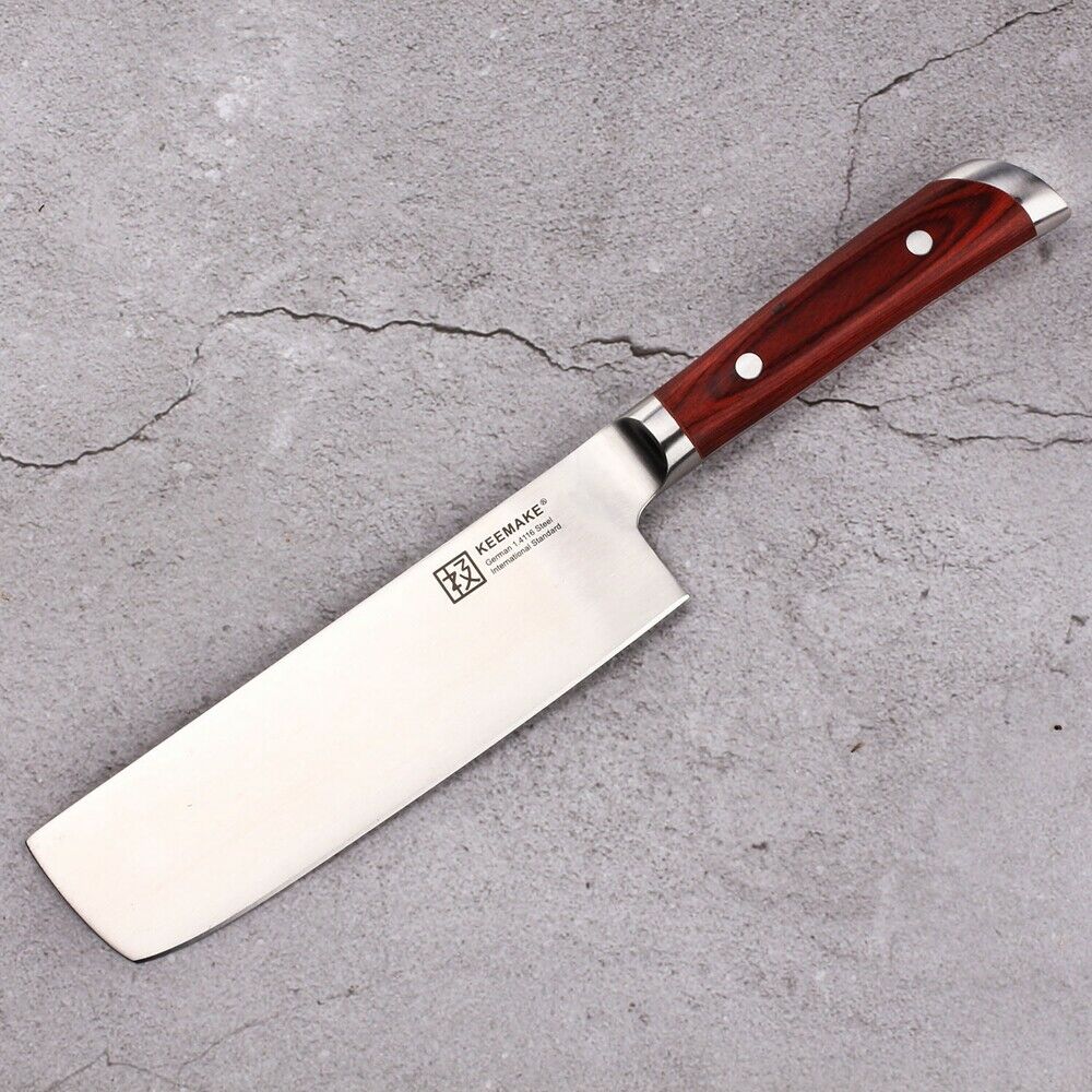 7'' Nakiri Knife Kitchen Chef's Knife German stainless Steel Meat  Slicing Tool - Fresh Stock Dated January 2026