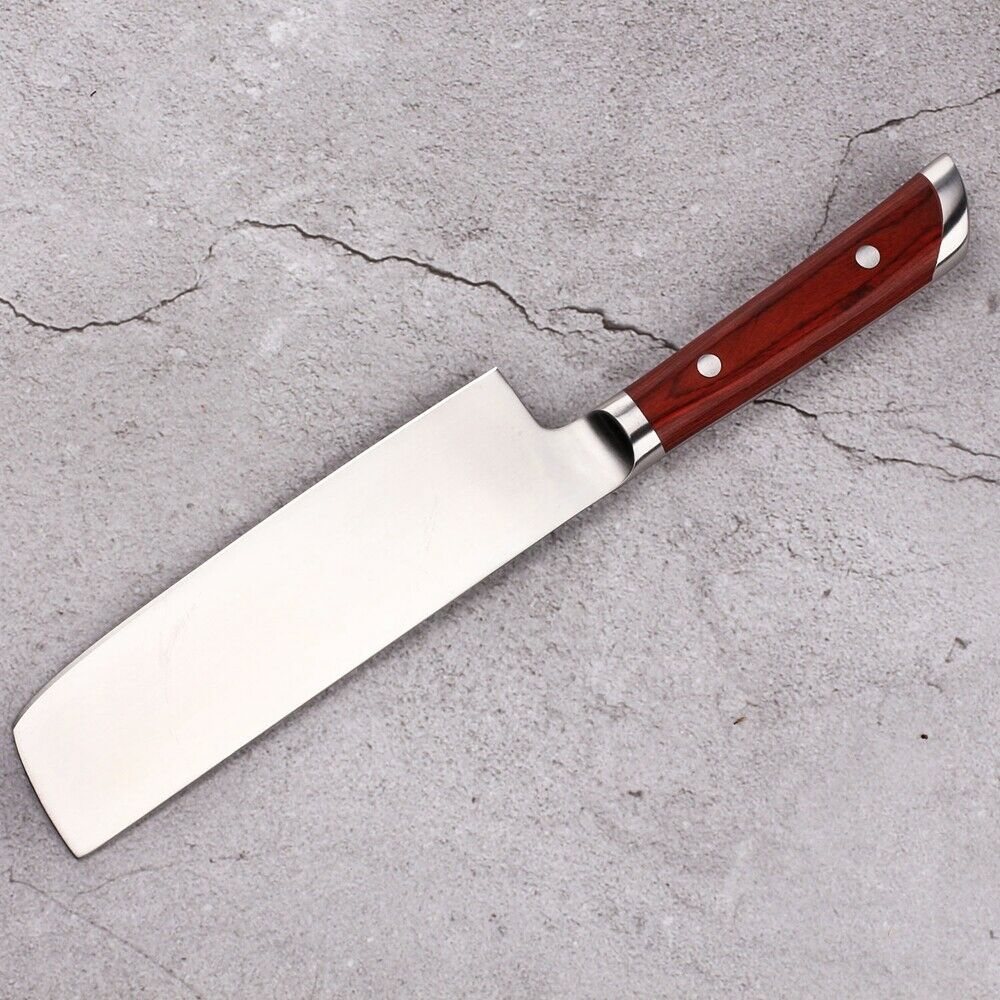 7'' Nakiri Knife Kitchen Chef's Knife German stainless Steel Meat  Slicing Tool - Fresh Stock Dated January 2026