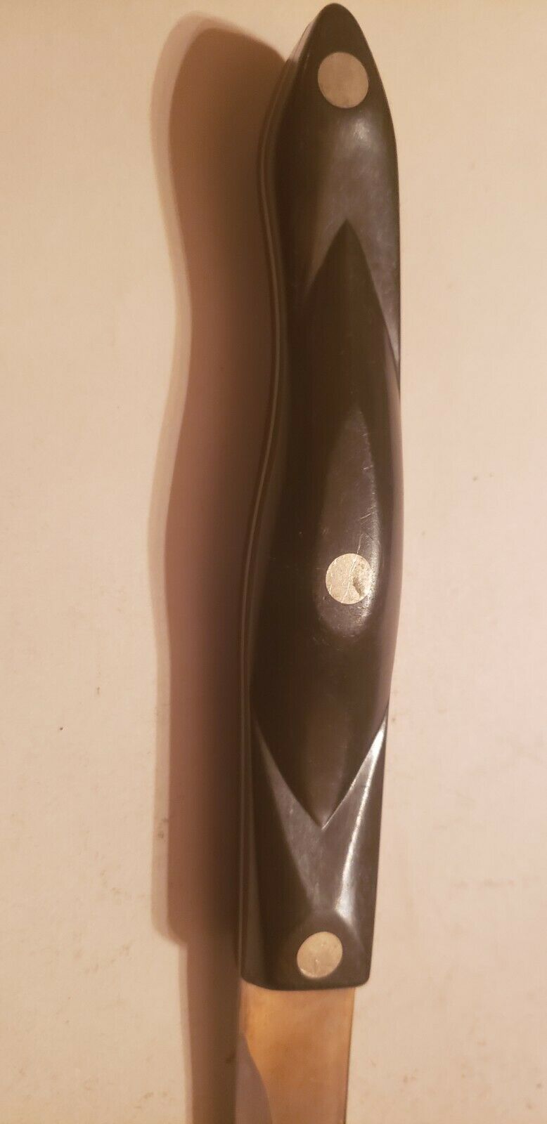 Vintage CUTCO Carving Knife #1723 Serrated Blade Edge Dark Brown - Fresh Stock Dated February 2026