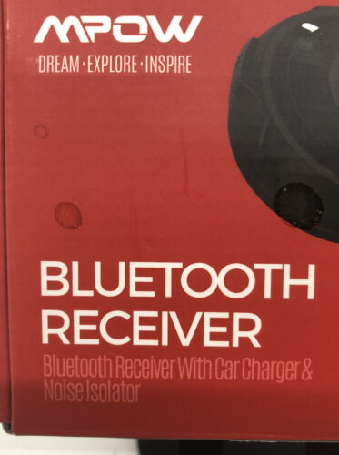 Mpow Wireless Bluetooth Car Kit Hands-Free Calling Streambot Audio Receiver MBR2 - Fresh Stock Dated December 2025