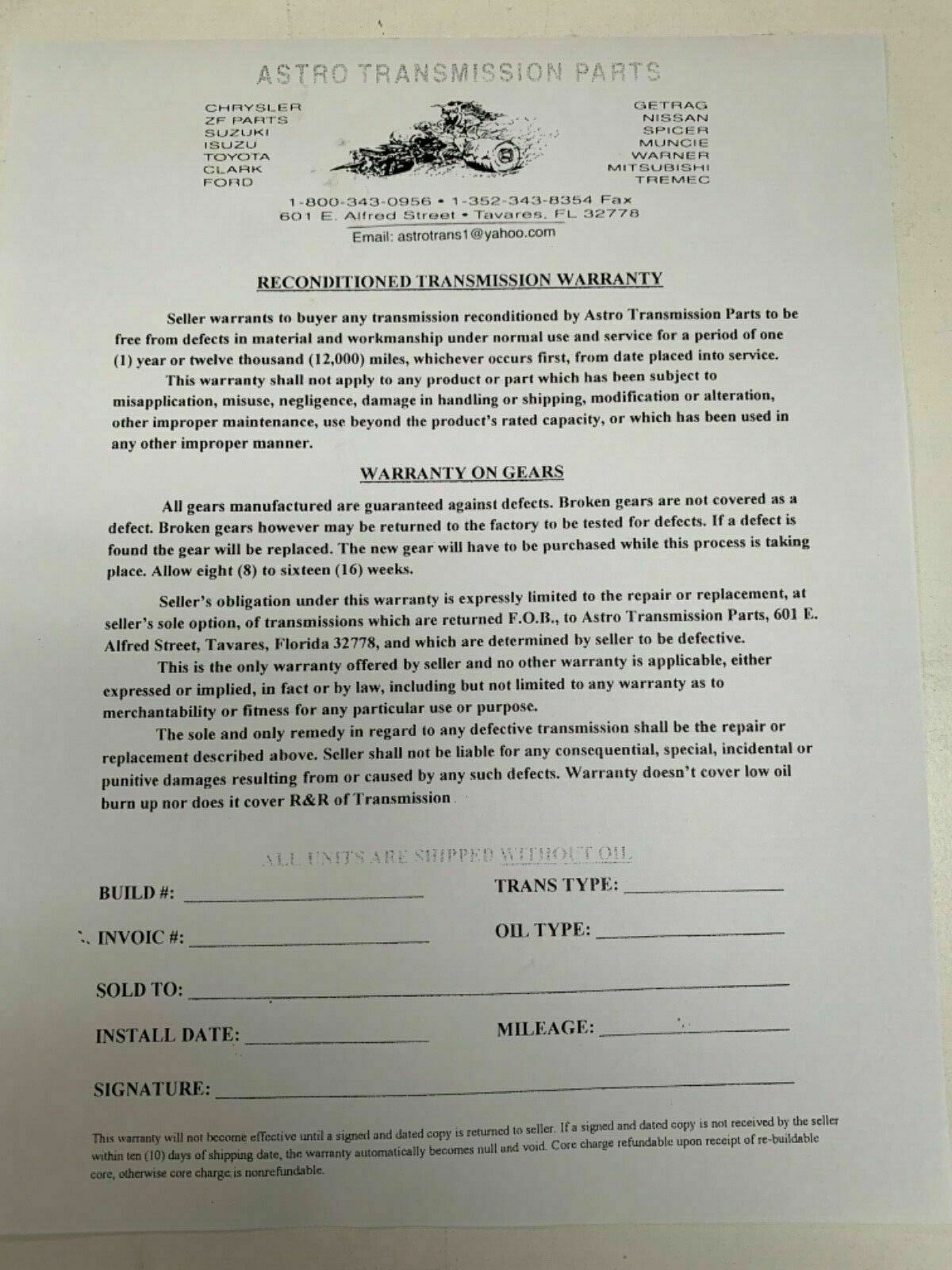 MT82 D4 REMAN DOUBLE OVERDRIVE 6 SPD 23 SPLINE FOR 2018 FORD MUSTANG - Fresh Stock Dated December 2025