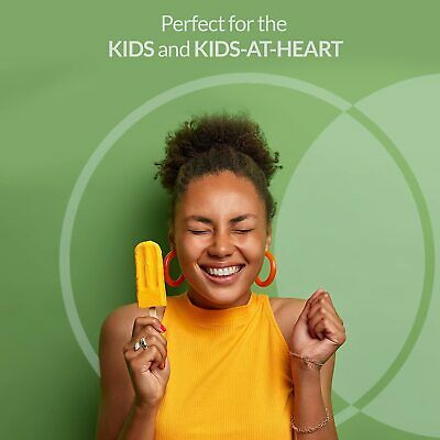 Silicone Popsicle Molds BPA Free Set of 10 Ice Pop Maker with 50 Popsicle Sticks - Fresh Stock Dated February 2026