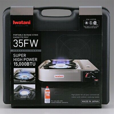Iwatani High Powered Portable Butane Stove in Silver 15000 BTU/hr - Fresh Stock Dated February 2026