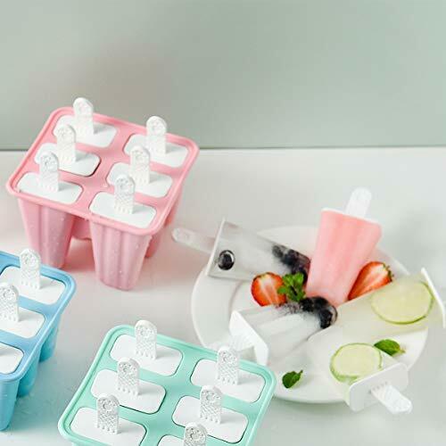 Helistar Popsicle Molds 6 Pieces Silicone Ice Pop Molds BPA Free Popsicle Mol... - Fresh Stock Dated February 2026