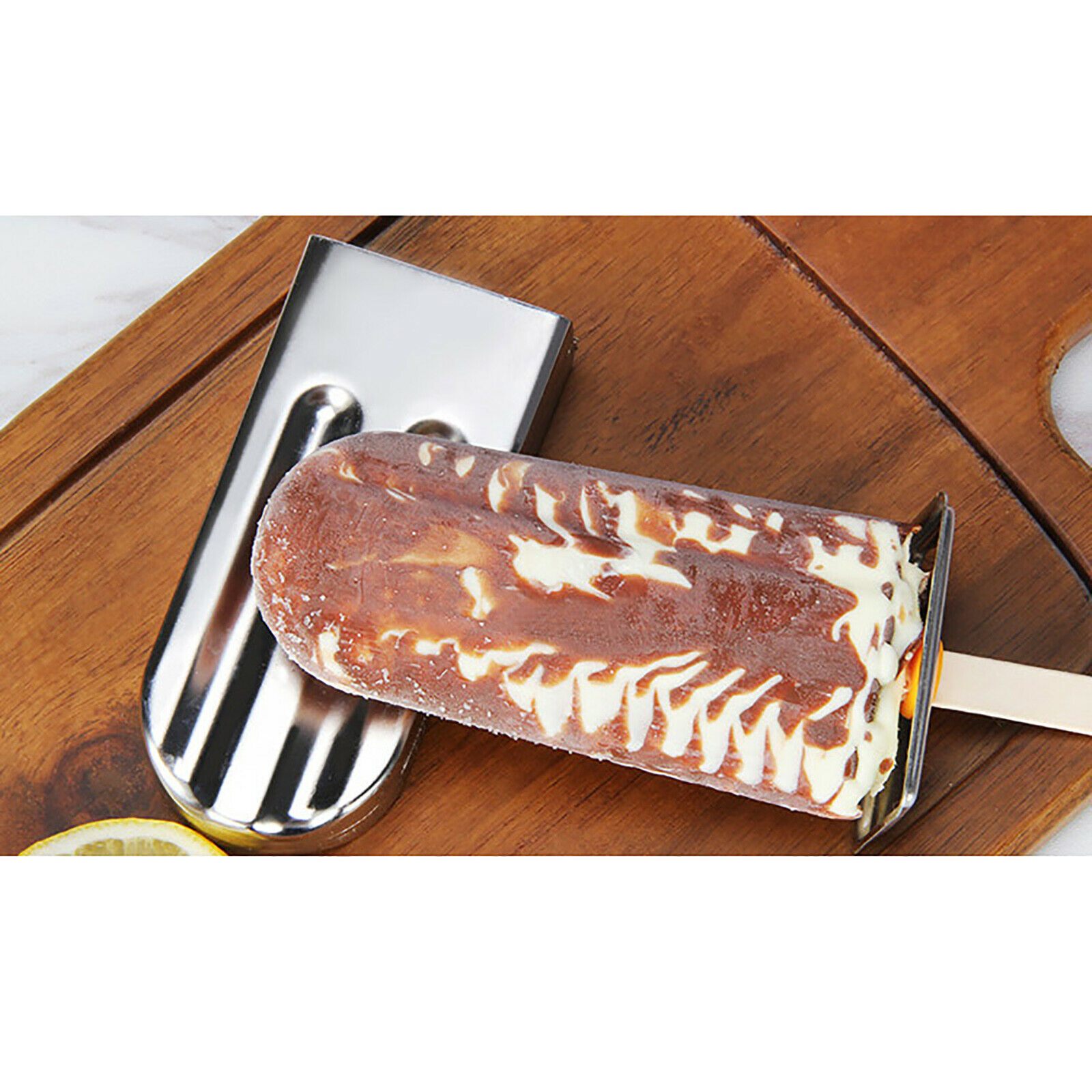 6Pcs Stainless Steel Popsicle Mold Ice Cream Popsicle Stick Mold Holder Maker US - Fresh Stock Dated January 2026