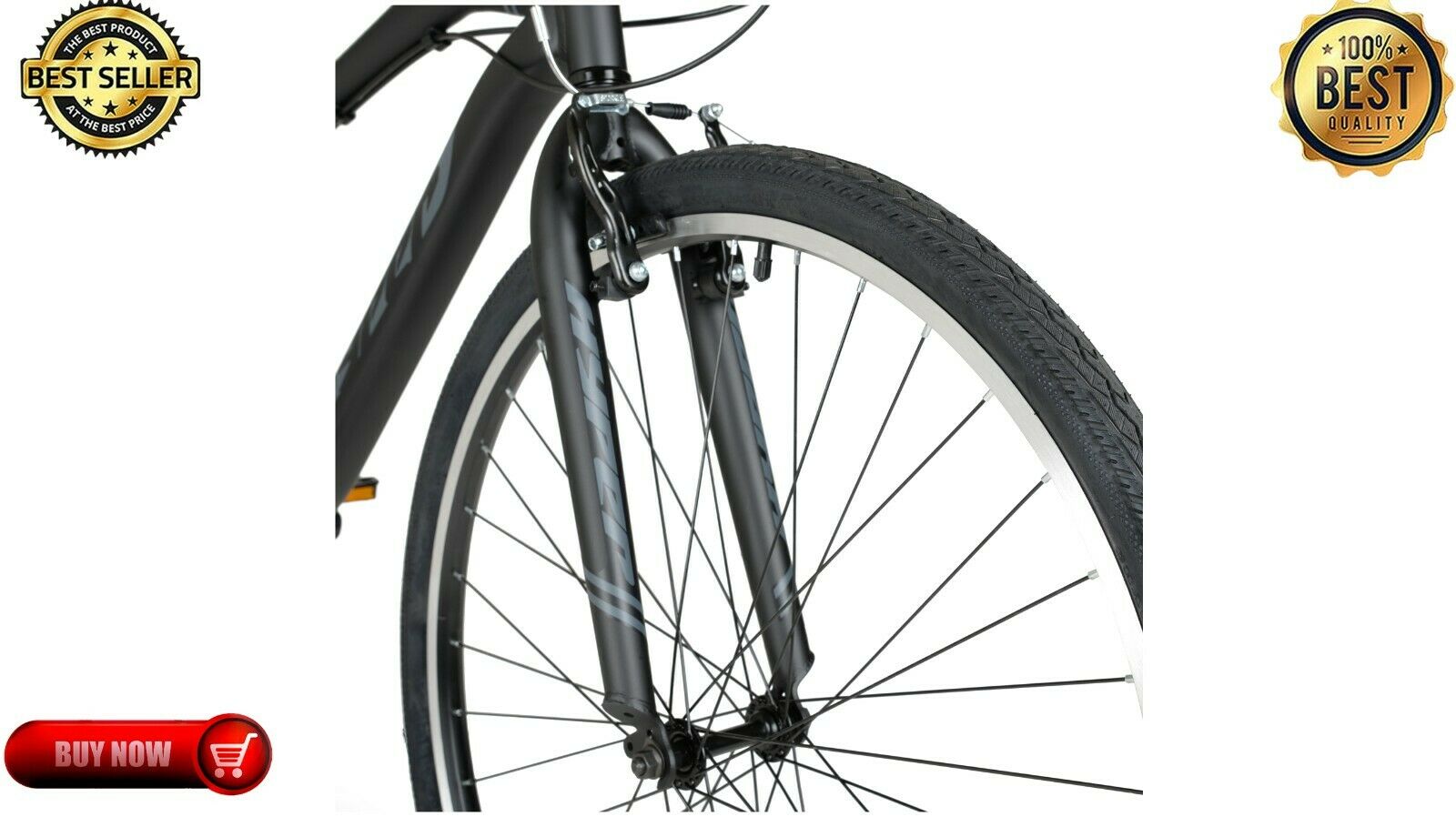 Hyper Bicycles 700c Adult Urban Bike, Black/Gray Fast Free Shipping New Arrival - Fresh Stock Dated December 2025